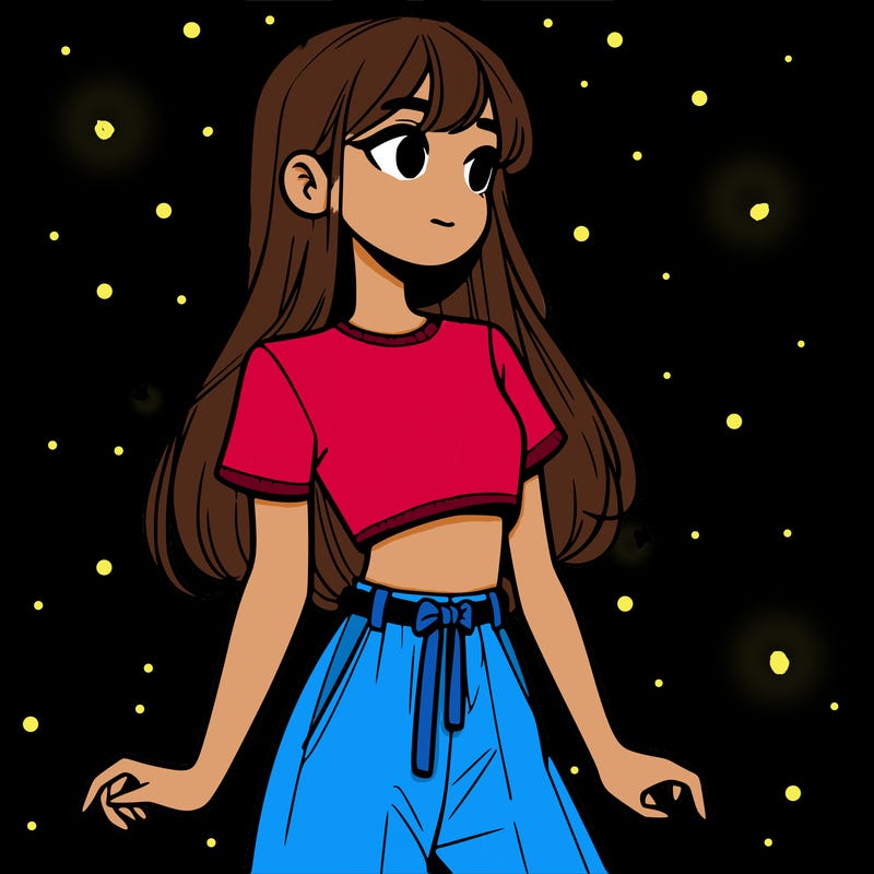 girl in a cute crop top