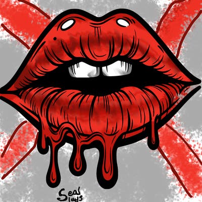 lips that look realistic and drip