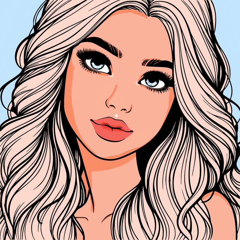 beautiful realistic girl