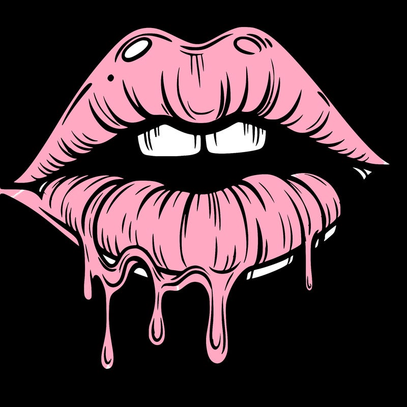 lips that look realistic and drip