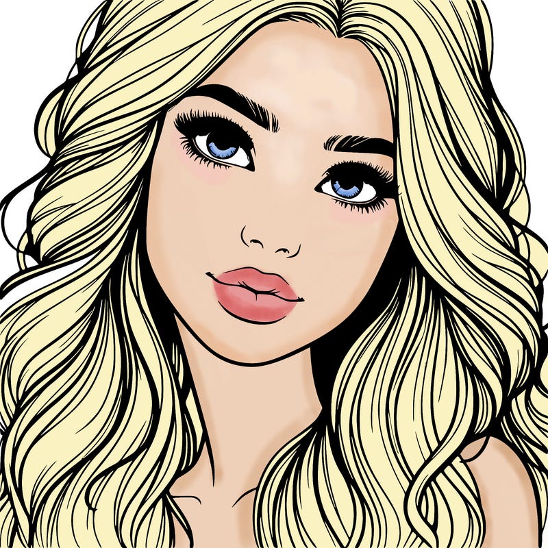 beautiful realistic girl