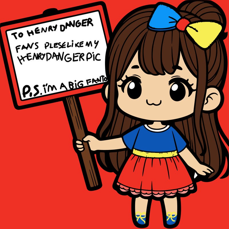 girl with blank sign