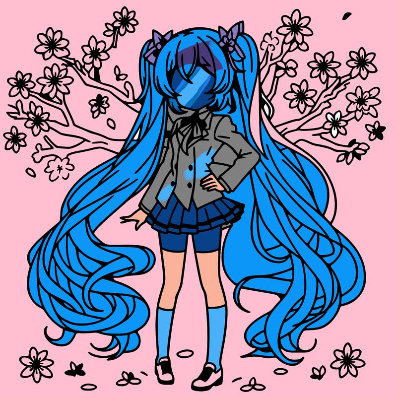 hatsune miku cherry blossom anime