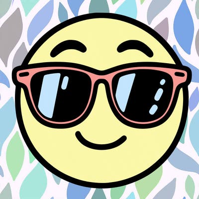emoji with sunglasses
