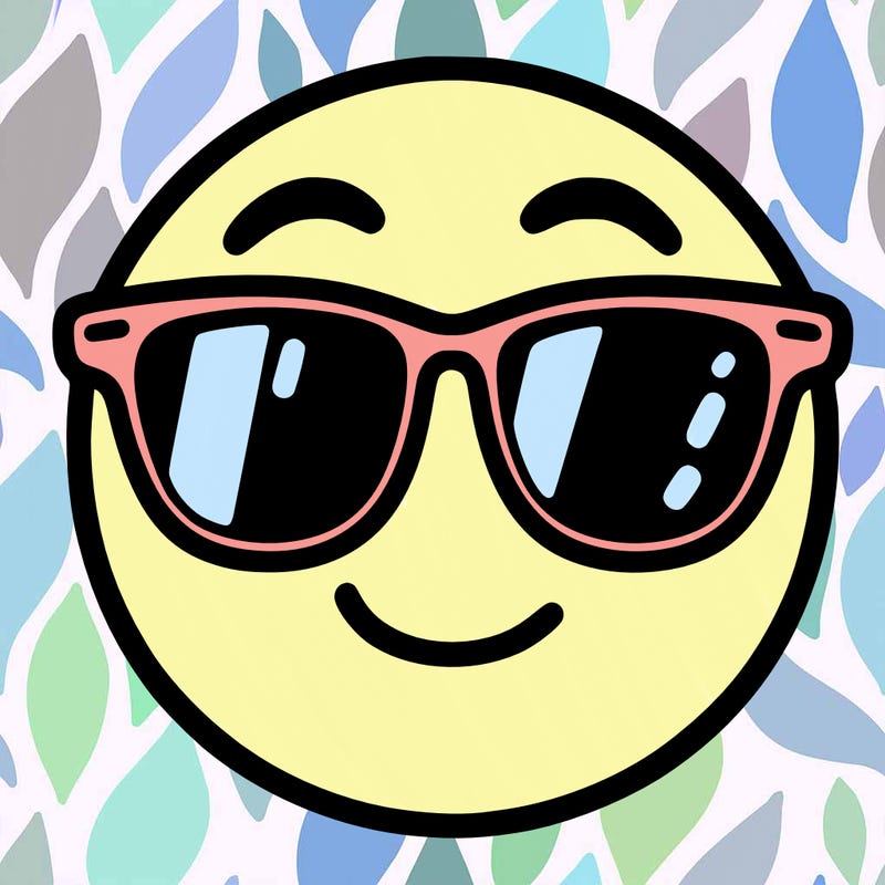 emoji with sunglasses