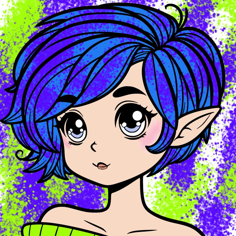 pixie haircut girl elf