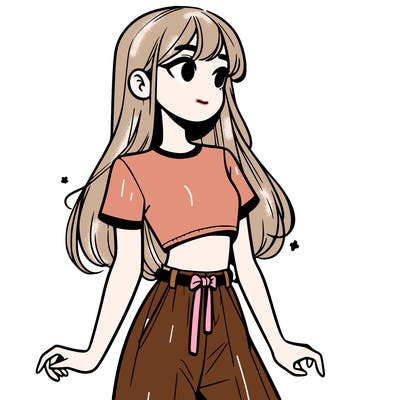 girl in a cute crop top