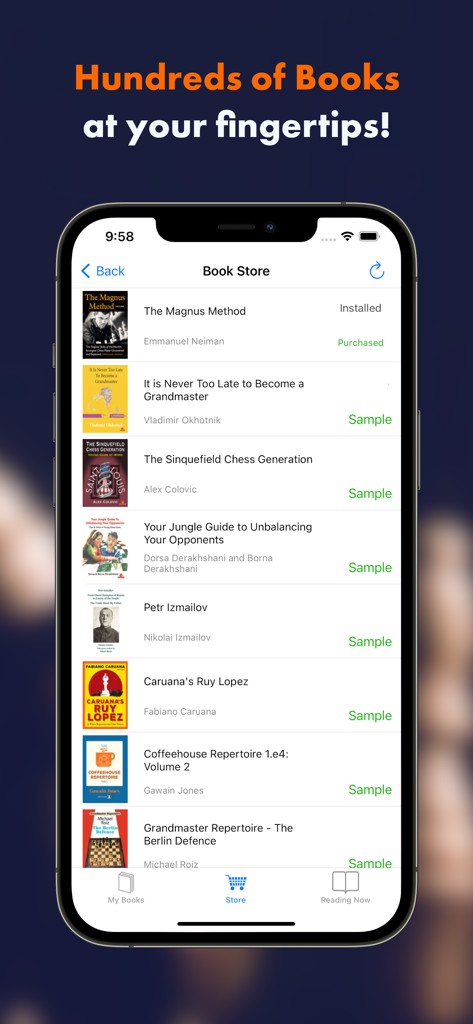Learn with Forward Chess - Forward Chess app book store featuring a variety of interactive chess ebooks for study