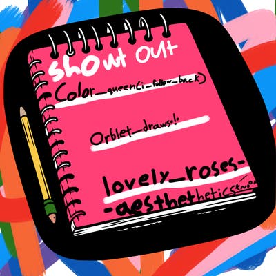 a blank sketch pad