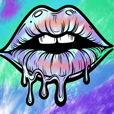 lips that look realistic and drip