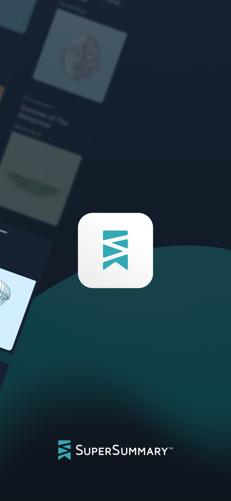 SuperSummary literature guides and book summary app splash screen