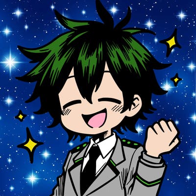 manga character that's happy