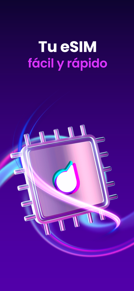 Mi Dalefon - Mi Dalefon app screen promoting easy and fast eSIM activation