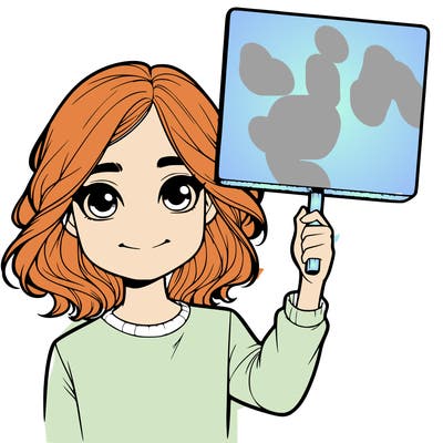 realistic girl holding up a sign