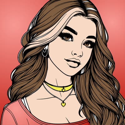 detailed realistic girl