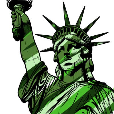 realistic statue of liberty