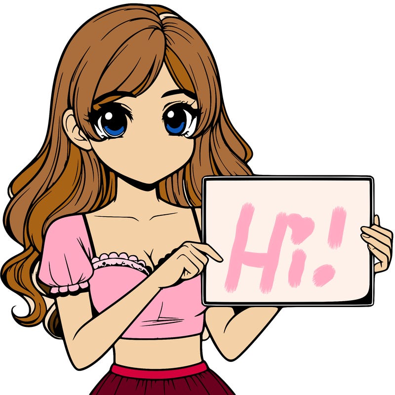 realistic pretty girl holding blank sign