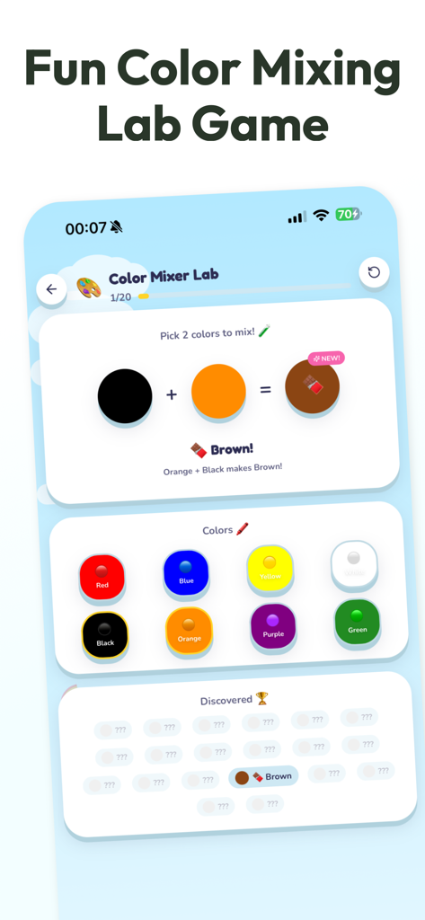 Coloring Games Draw Cute Pets - Ein lehrreiches Farb-Mischlabor-Spiel, in dem Kinder lernen, Farben zu kombinieren, um neue zu erstellen.