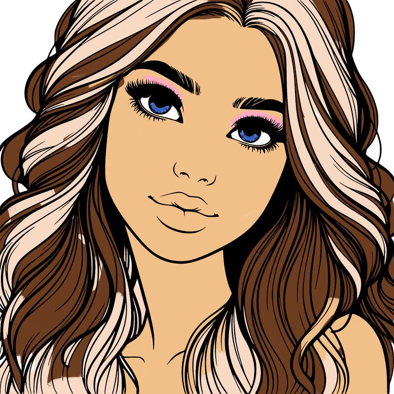 beautiful realistic girl