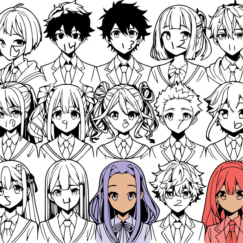 a lot of different anime styles