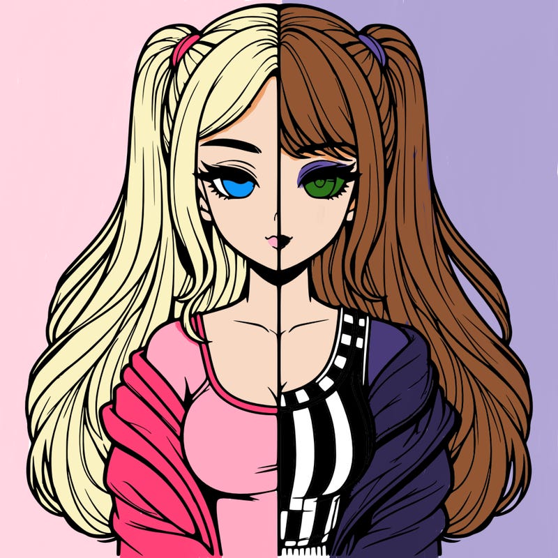 realistic girl split