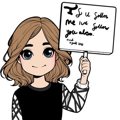 realistic girl holding up a sign