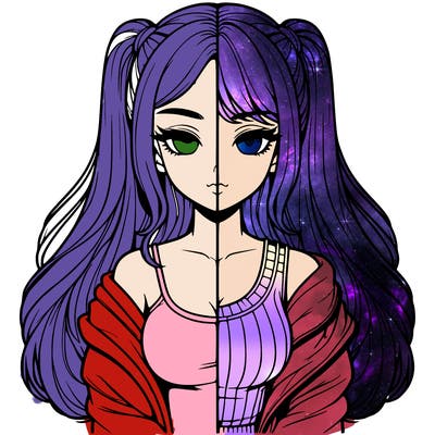 realistic girl split