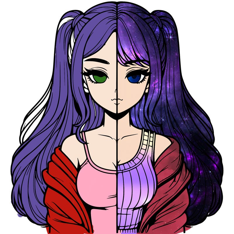 realistic girl split