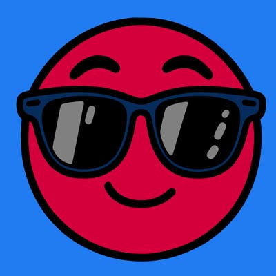 emoji with sunglasses