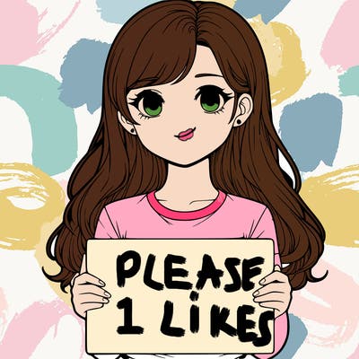 realistic girl holding a sign