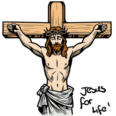 jesus on the cross dieing for our sins