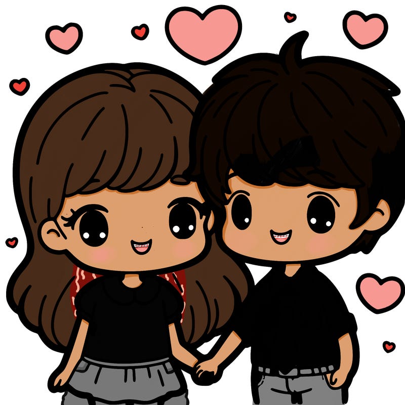 boy and girl in love