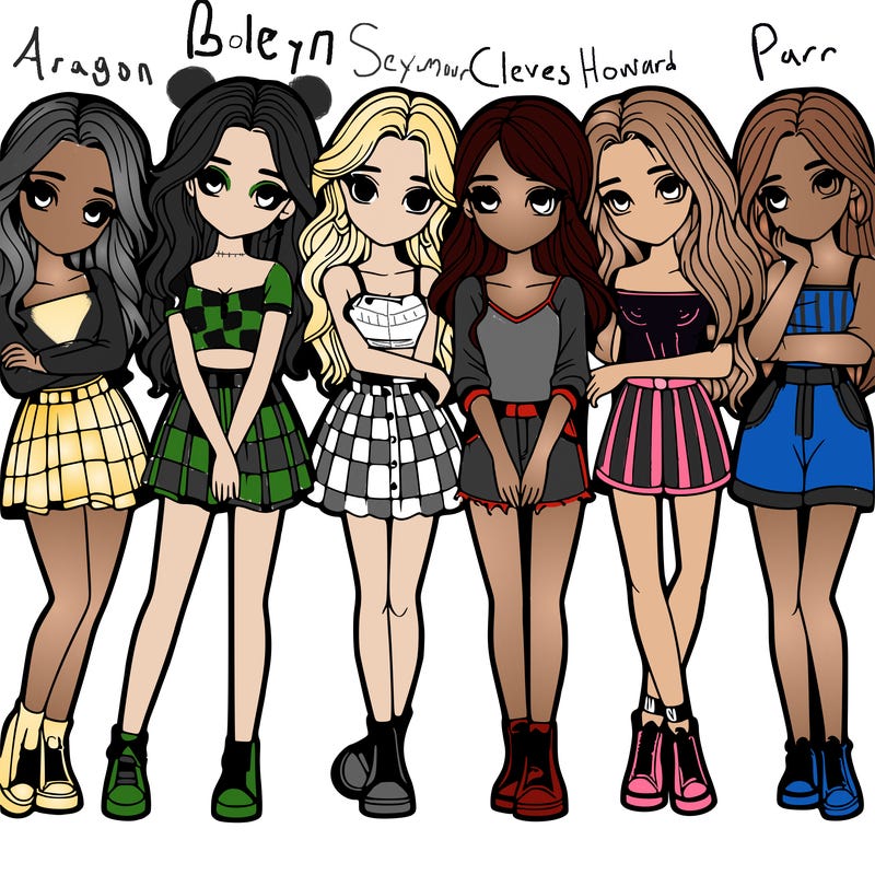 a group of girls realistic