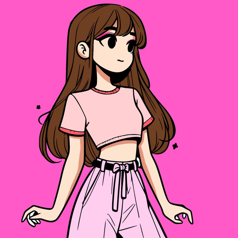 girl in a cute crop top