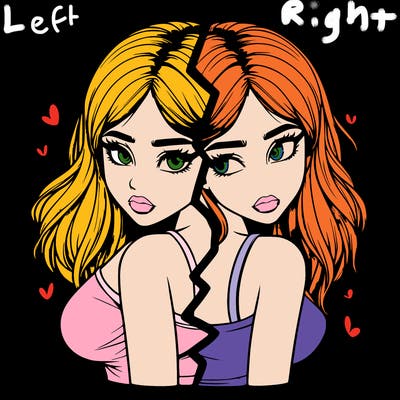 realistic girl split