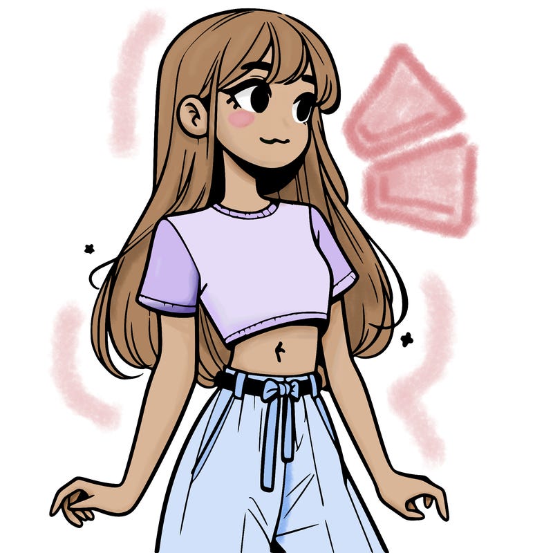girl in a cute crop top