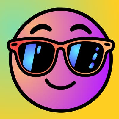 emoji with sunglasses