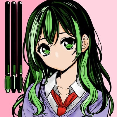 manga realistic girl