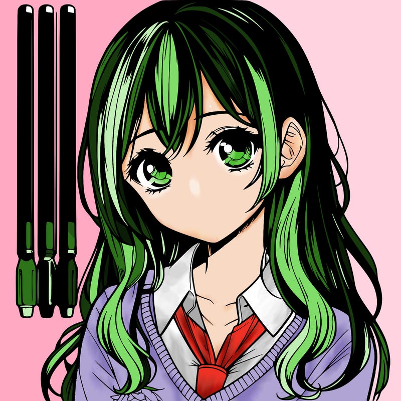 manga realistic girl