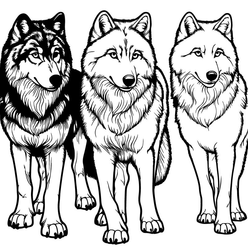 realistic wolves