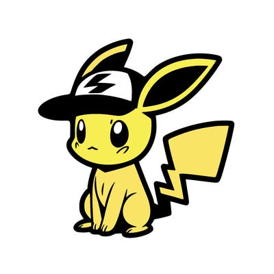 pikachu wearing ash’s hat