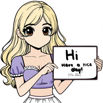 realistic pretty girl holding blank sign