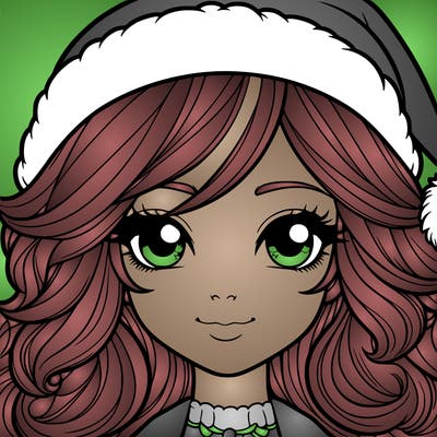 realistic christmas girl