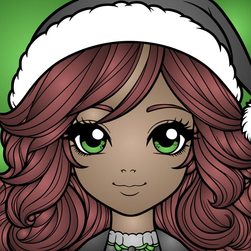 realistic christmas girl