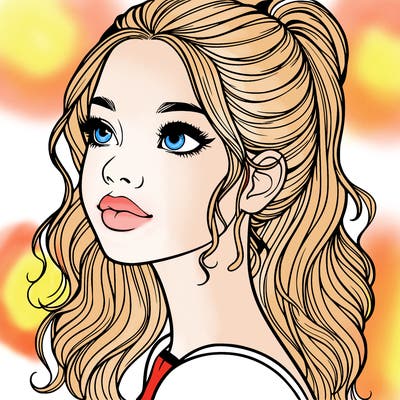 beautiful realistic girl