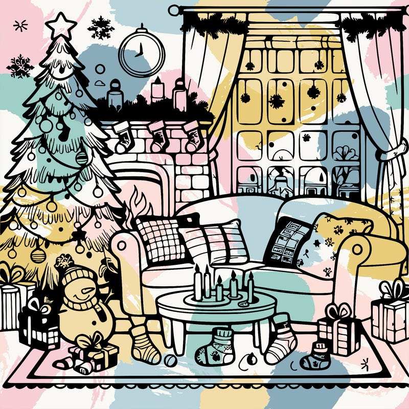 christmas living room