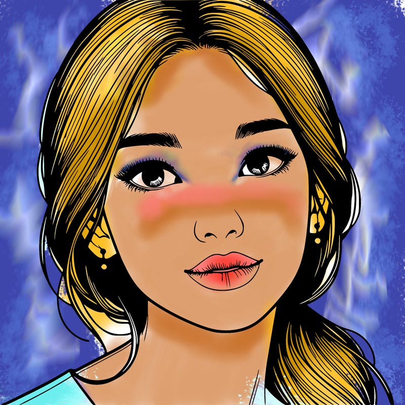 beautiful realistic asian woman