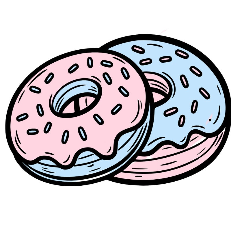 a piece of food doughnuts