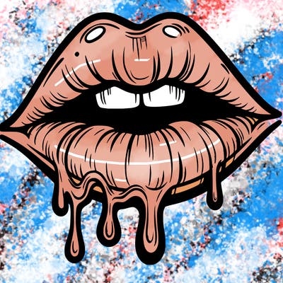 lips that look realistic and drip