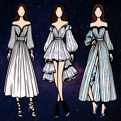 fashion models dresses